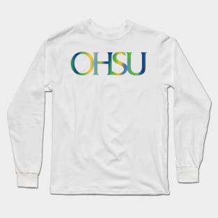 ohsu tie-dye logo Long Sleeve T-Shirt